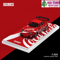 Cool Car 1/64 - Porsche RWB964 GT Wing Coca Cola (Limited to 500 Pieces World Wide)
