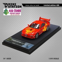 Mini Station 1/64 Scale - Mazda RX7 FD3S Orange Fast & Furious - (Limited to 499 Pieces World Wide)