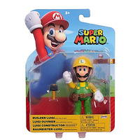 Nintendo Super Mario 4" Action Figure Wave 32 - Builder Luigi with Utility Belt