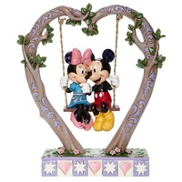 Jim Shore Disney Traditions - Mickey & Minnie Mouse - Sweethearts in Swing Statue
