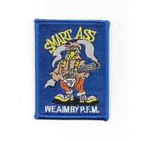 Aliens Movie Marines Drop Ship Smart Ass "We Aim By PFM" Logo
