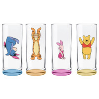 Disney Winnie the Pooh High Ball Glasses - Set of 4