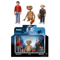 E.T. the Extra-Terrestrial - E.T., Elliot & Gertie ReAction Figure 3-Pack