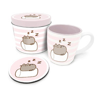 Pusheen Marshmellow Gift Set - Coffee Mug, Coaster & Tin