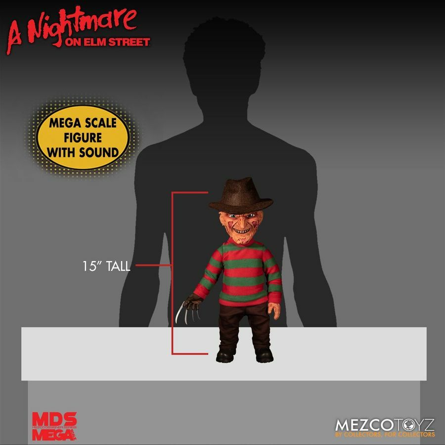 A nightmare on elm street rotocast freddy krueger action figure Nightmare On Elm Street Freddy Krueger Mega Scale Action Figure By Mezco