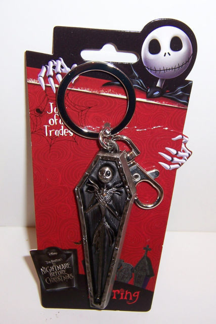 Nightmare Before Christmas Jack Keychain Key Chain Disney Pewter Keyring