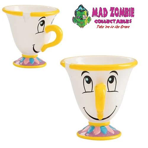 Beauty and the Beast Chip 8 oz. Sculpted Ceramic Tea Cup