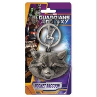 Marvel Rocket Raccoon Head Pewter Key Ring