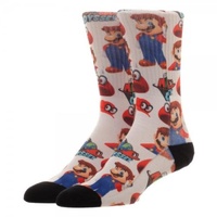 Nintendo Super Mario Odyssey Adult Crew Socks