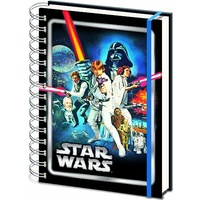 Star Wars New Hope A4 Hard Cover Wiro bound Notebook 100 Page