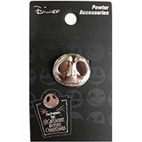 Nightmare Before Christmas Jack Head Pewter Lapel Pin