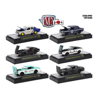 M2 Machines Auto Japan 1:64 Scale 6 Cars Set Nissan / Datsun in Display Cases