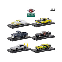 M2 Machines Auto Drivers 1:64 Scale Release 45, 6pc Set Diecast Car Set In Blister Packaging