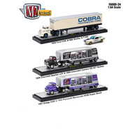 M2 Machines Auto Haulers 1:64 Scale Release 24, 3 Trucks Set