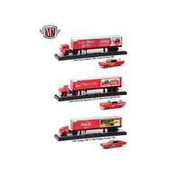 M2 Machines Auto Haulers Coca-Cola Release 3 Trucks Set 1:64 Scale Release