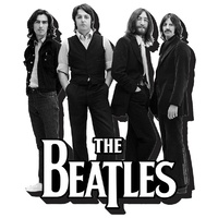 The Beatles B&W Funky Chunky Magnet