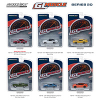 Greenlight Muscle Series 20, 6pc Set 1/64 Diecast Model Cars