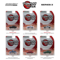 Greenlight Tokyo Torque Series Release 3 Set of 6 pieces 1:64 Scale Diecast Model Cars