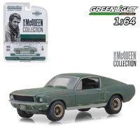 Greenlight Hollywood Steve McQueen Collection Unrestored 1968 Ford Mustang GT Fastback 1:64 Scale Die-Cast Metal Vehicle