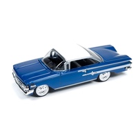 Racing Champions 1960 Chevy Impala Royal Blue 1:64 Diecast