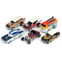 Street Freaks Set of 6 Cars 1/64 Diecast Model Cars by Johnny Lightning