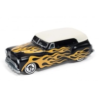 Johnny Lightning 1:64 Scale Street Freaks - Barris Phaeton (Black with Flames)