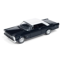 RACING CHAMPIONS MINT 1:64 Diecast 1965 Ford Galaxie 500 (Caspian Blue w/ White Roof)