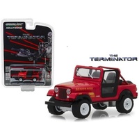 Greenlight 1:64 Diecast The Terminator 1983 Jeep CJ-7 Renegade Red (Sarah Connor’s)