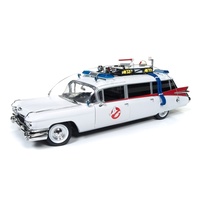 Auto World 1959 Cadillac Ambulance Ghostbusters Ecto-1 1:18 Scale Diecast