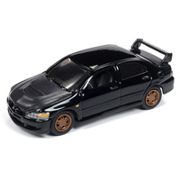 Johnny Lightning 1:64 Scale Classic Gold Collections Release 4 Set A 2004 Mitsubishi Lancer Evolution Tarmac Black Metallic