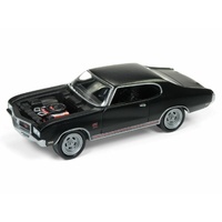 Johnny Lightning 1:64 Scale Barn Finds 1970 Buick GS (Barn Find) Flat Black with Weathered Effect