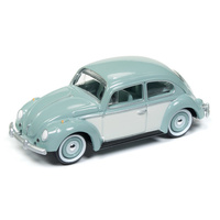 Johnny Lightning 1:64 Scale 1965 Volkswagen Beetle "Havana Cuba Car Series" Bahama Blue with White