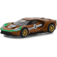 Greenlight 1:64 Scale Ford Racing Heritage Series 2 2017 Ford GT #4 Tribute to 1966 Ford GT40 Mk II Brown