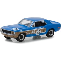 Greenlight 1:64 Scale Ford Racing Heritage Series 2 1968 Ford Mustang AS #33 John McComb Trans Am Continental Divide Blue