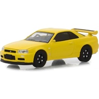 Greenlight 1:64 Scale Tokyo Torque Series 4 2001 Nissan Skyline GT-R (BNR34) Lightning Yellow