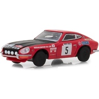 Greenlight 1:64 Scale Tokyo Torque Series 4 1972 Datsun 240Z #5 Red with Black Hood Monte Carlo Rally "Nissan Motor Co. Ltd"