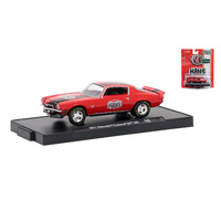 M2 Machines Auto-Drivers 1:64 Scale 1971 Chevrolet Camaro SS 350 "HAYS" Bright Red with Black Stripes R48