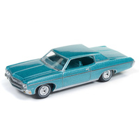Auto World Premium Vintage Muscle 1:64 1970 Chevrolet Impala Misty Turquoise with Light Green Interior