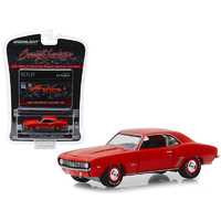 Greenlight 1:64 Scale 1969 Chevrolet Camaro ZL1 (Lot #1409) Red “Barrett Jackson “Scottsdale Edition” Series 3