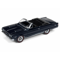 Johnny Lightning 1:64 Scale Muscles Cars USA 1967 Plymouth GTX Convertable - Dark Blue Poly