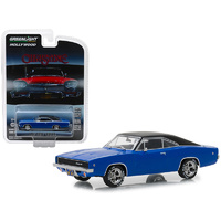 Christine: 1968 Dodge Charger Dark Blue with Black Top “Christine” (1983) Movie “Hollywood” Series 22 1:64 Diecast Model Car By Greenligh