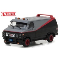 Greenlight - The A-Team - 1983 GMC Vandura Black 1:24 Scale Diecast Model