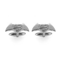 Batman vs Superman Rhodium Plated Cufflinks