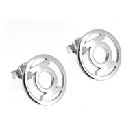 DC Comics - Green Lantern Sterling Silver Stud Earrings