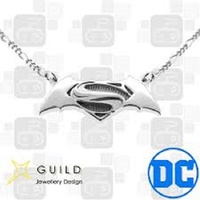 DC Comics - Batman vs Superman Sterling Silver & Enamel Pendant