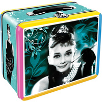 Audrey Hepburn Large Lunch Box Tin Tote - Breakfast at Tiffany's