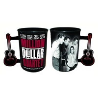 Elvis Presley Mug - Million Dollar Quartet - 16 oz - With Guitar Handle