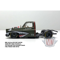 M2 Machines Auto-Trucks 1:64 Scale Hobby Exclusive 1973 Chevrolet Cheyenne Super 10 NOBED Fighter Jet Big Mouth Limited Edition