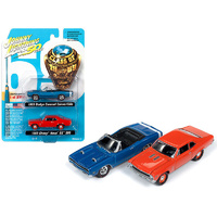 Johnny Lightning 1:64 Scale 2Pk Class of 1969 - Dodge Coronet Convertible & 1969 Chevy Nova SS 396