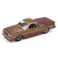 RACING CHAMPIONS MINT 1:64 Diecast 1986 Chevrolet El Camino Gold and Brown